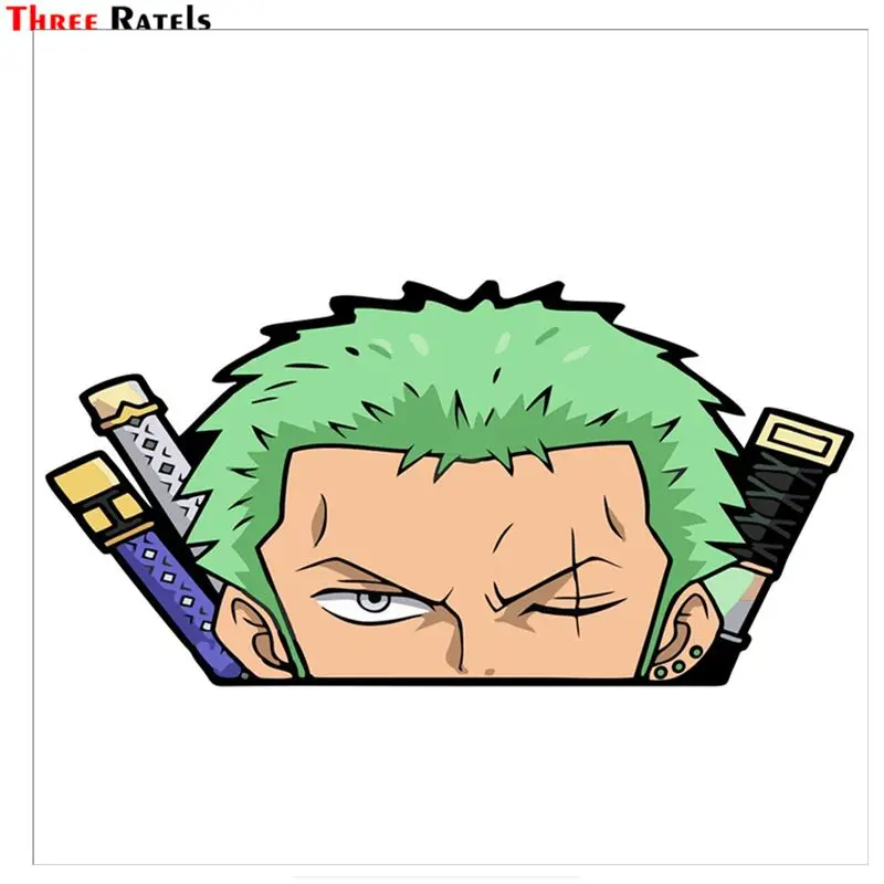 Три Ratels FC433 ророноа Зоро мультфильм 3D наклейки для автомобиля сексуальное аниме