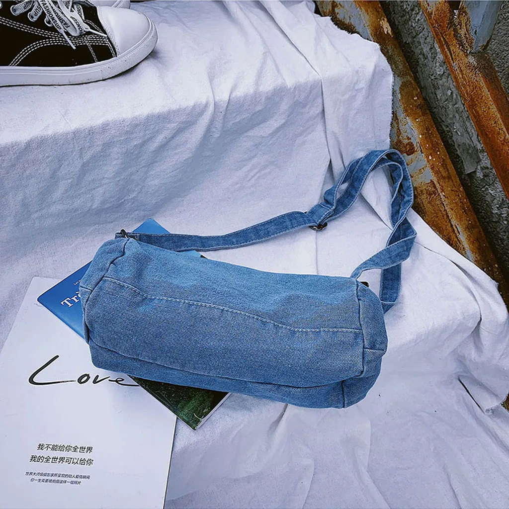 Женский модный холщовый однотонный кошелек для мелочи сумка тоут через плечо