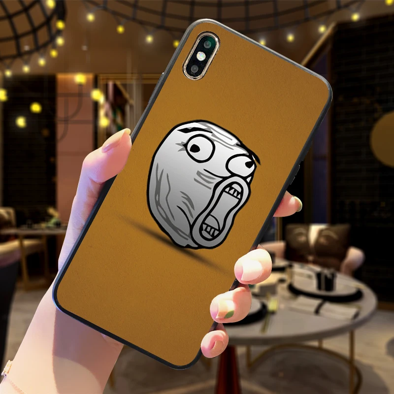 Популярный Забавный и spoof memes для iPhone X XR XS MAX Мягкая силиконовая задняя крышка Apple 8