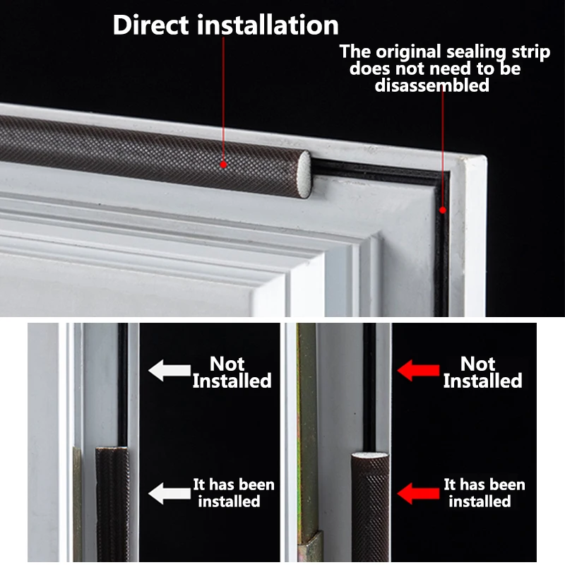 Полиуретановая поролоновая Звуконепроницаемая дверная лента самоклеящаяся