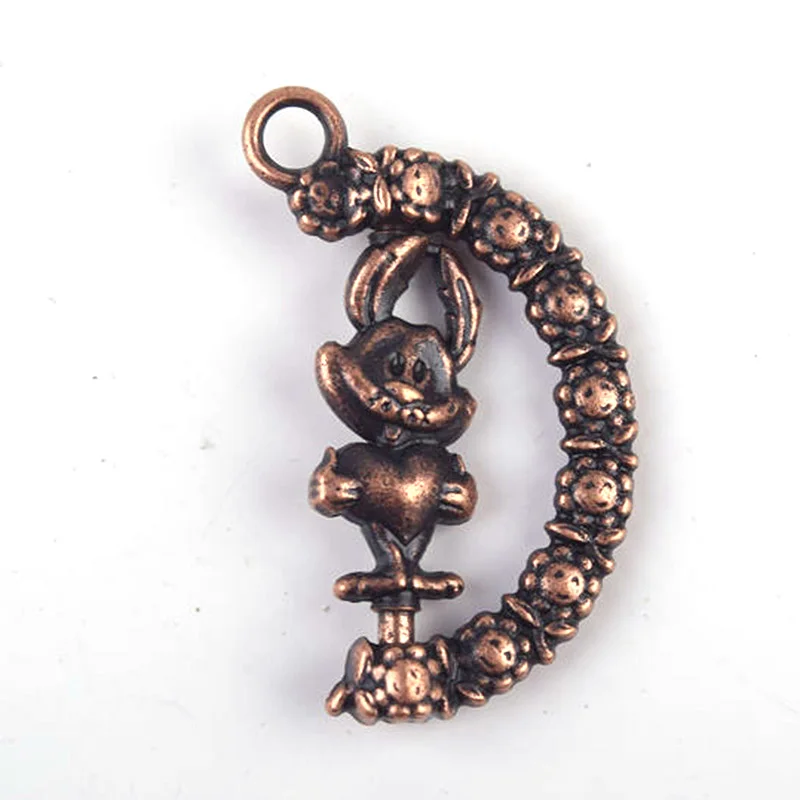 

Металлический вращающийся кулон «Hold Love Rabbit», цепочка для ключей, браслета, ожерелья, ювелирные аксессуары