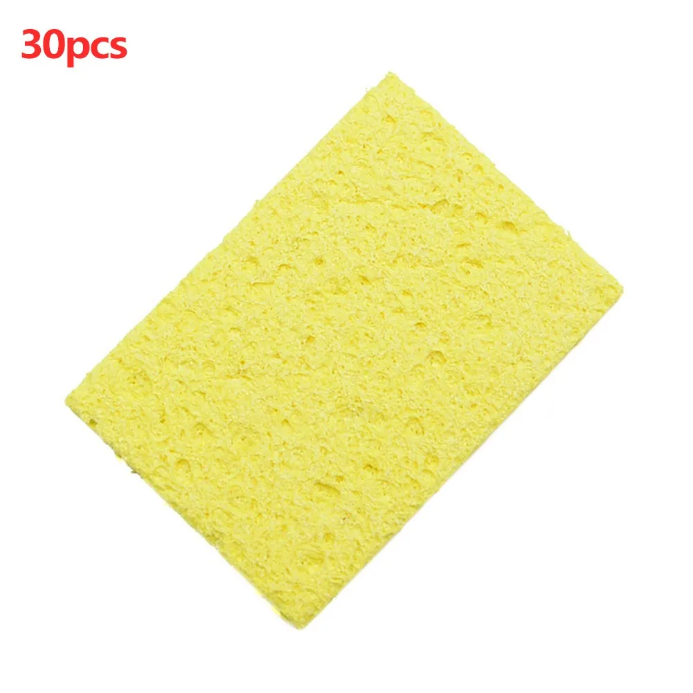 

5/10/20/30/50pcs Sponge Soldering Iron Small Cleaning Pads High Temperature Resistant Sponges Flux Solder Residue Cleaner