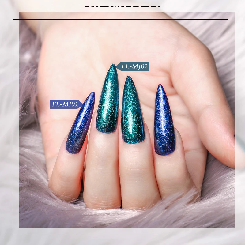 Четыре лилии сверкающие платины Алмазные блестки гель лак для ногтей Блеск 3D