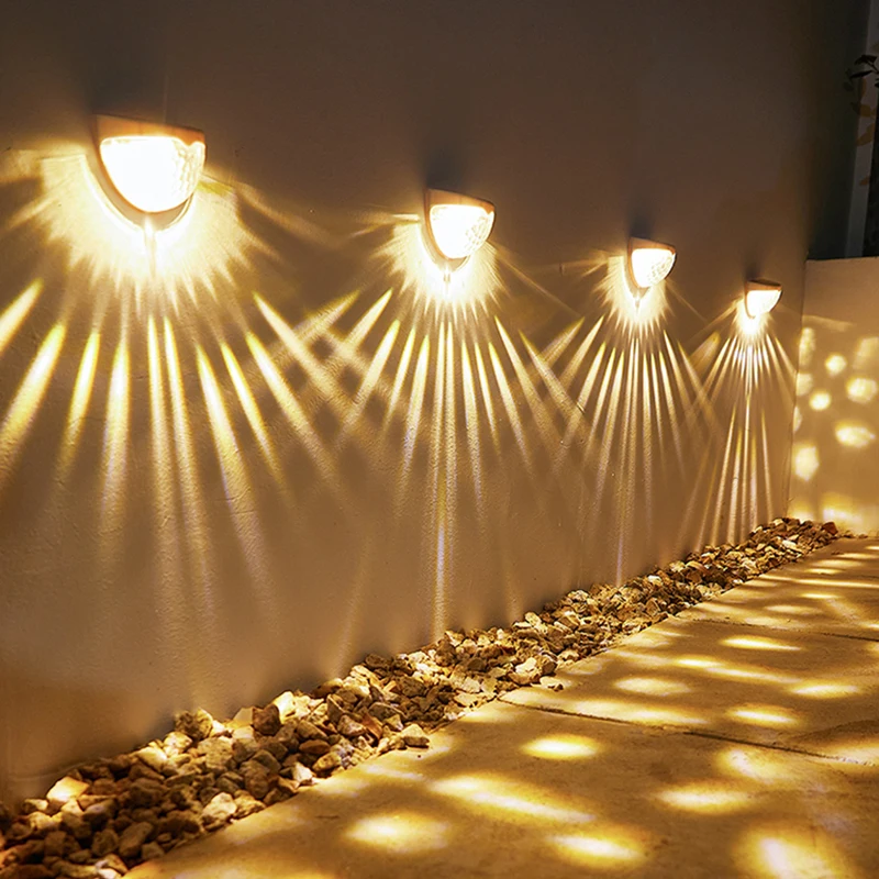 

LED Solar Water Drop Street Light Stairs Outdoor Waterproof Wall Light Garden Landscape Step Light Balcony Fence Solar Light