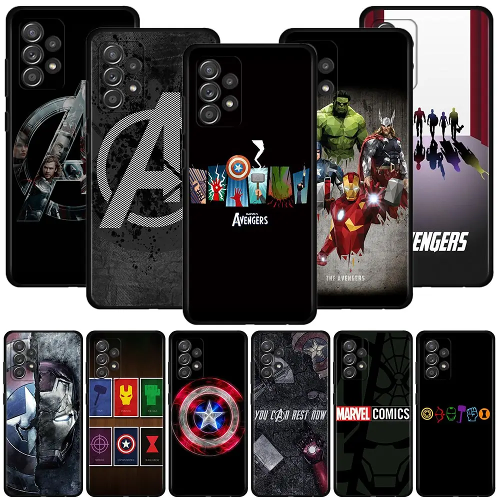 

Case For Samsung Galaxy A51 A71 A41 A31 A13 A11 A01 A72 A52 A42 A32 A22 A52s A21s A02s A03 A12 A02 Marvel The Avengers Hers Logo