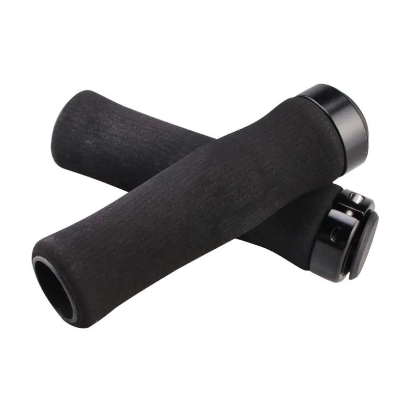 

1 Pairs Bicycle Grips Cover Mountain Bike Curved Unilateral Locking Sponge Grips Handle Bar Anti Slip Aluminium Road Handlebar