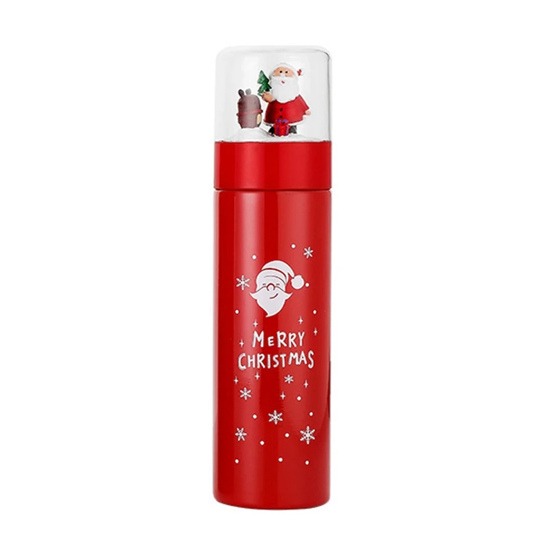 

Christmas Thermoses Gift Cute Elk Cartoon Water Cup Festive Gift Stainless Steel Mug Home Vacuum Flasks