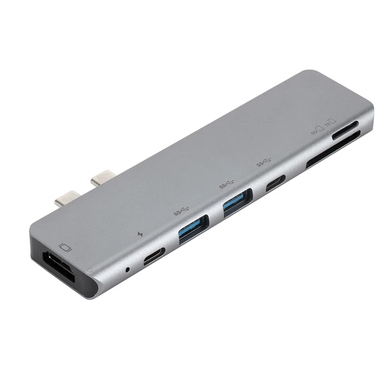 USB 3 1 Type C концентратор к HDMI адаптеру 4K Thunderbolt с концентратором 0 TF SD слот для чтения