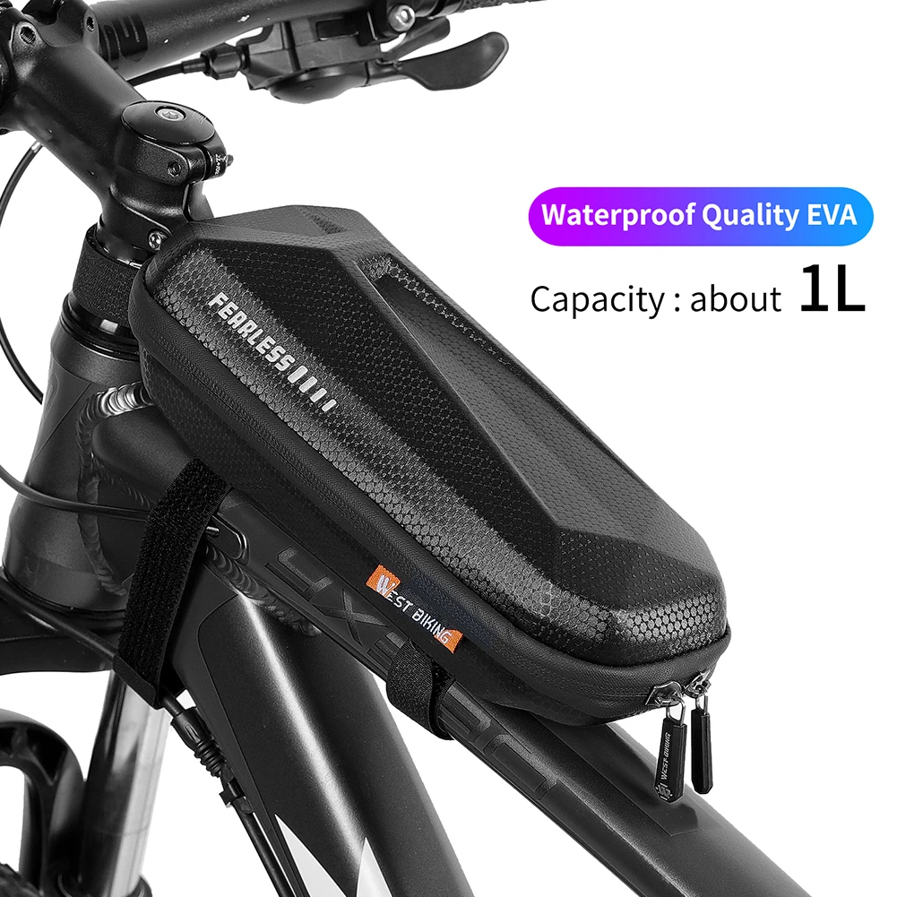 

WEST BIKING MTB чемоданчик Аксессуары для велосипеда Велосипедный Спорт Топ труба передней сумка EVA, твердая оболочка MTB Водонепроницаемый пакет с...