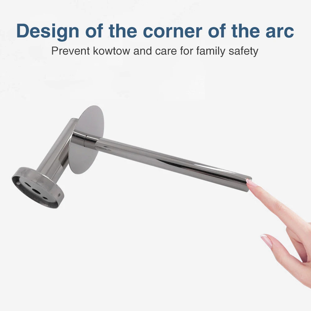 

Modern Shelf Wall Mounted Storage Rack Stainless Steel Toilet Paper Holder Kitchen Bathroom Hanging Hotel Roll Dispenser Durable