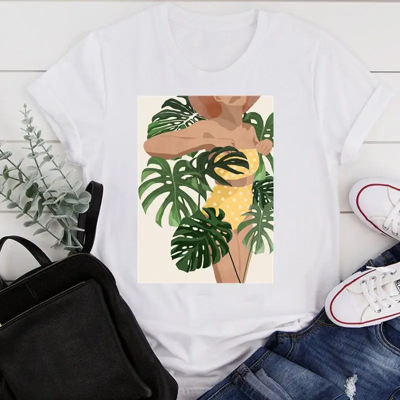 

Tshirts Female Short Sleeve Tee Top Graphic T-shirt Women Clothes Cartoon Printed New Cute New Style Ladies Summer Print Fashion