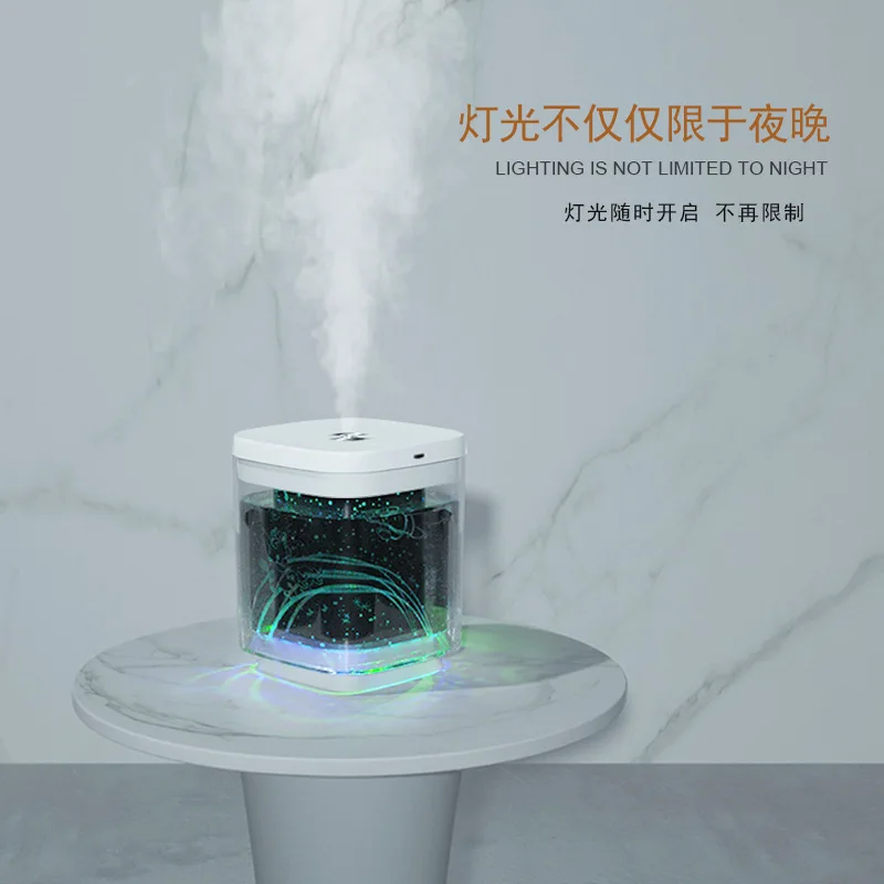 Mini humidificateur de bureau, nouveau produit, appareil de projection pour véhicule domestique, diffuseur d'aromathérapie, chargeur USB, lumière LED