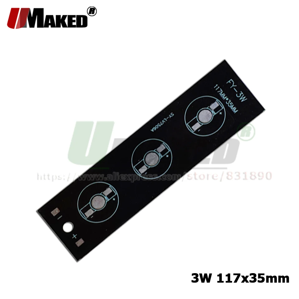 Светодиодный PCB 1/3 Вт высокой мощности светодиодный алюминиевый пластины для прожектора instal Светодиодный радиатор 1 Вт 3 Вт 5 Вт 6 Вт 7 Вт 9 Вт планка PCB для аквариума светильник