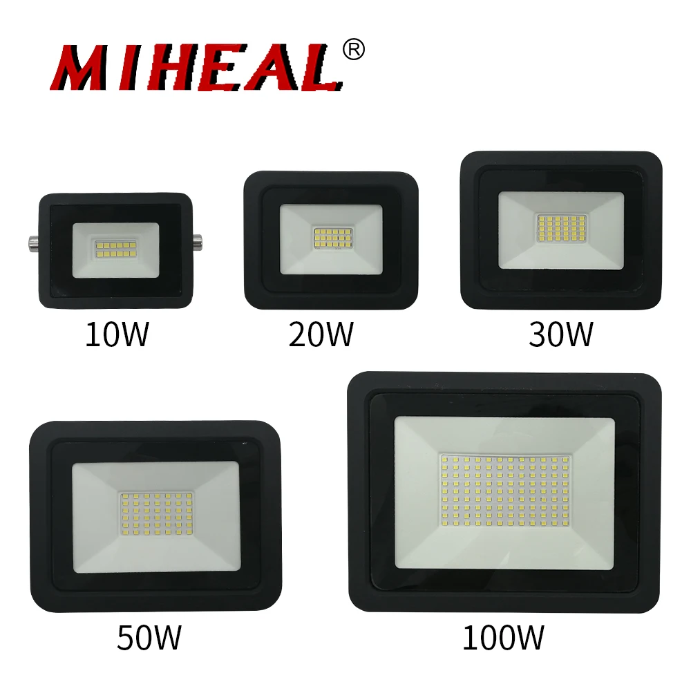 2 шт. Светодиодный прожектор светильник мощностью 10 Вт 20 30 50 100 110V/220V