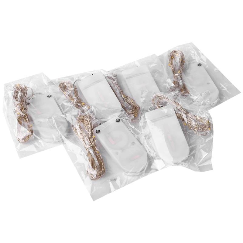 

Популярная упаковка из 6 светодиодных звездных гирлянд с 20 светодиодами на 1 м медном проводе с серебряным покрытием, сказочные огни с питан...