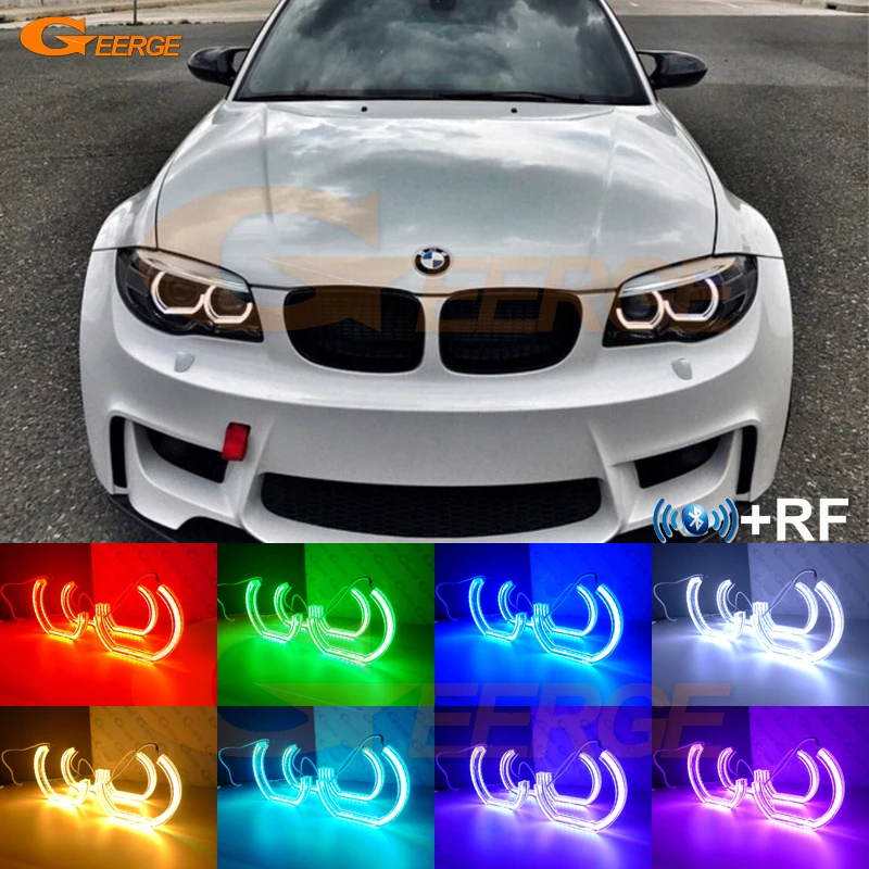 Для BMW 1 серия E82 E88 E87 E81 ксеноновая фара RF remote Bluetooth APP многоцветный DTM M4 Стиль RGB