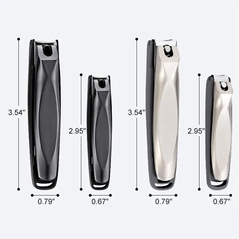 

Anti-Splash Nail Cutter Splash-proof Nail Clippers Set Stainless Steel Single Creative Diagonal Anti-splash Nail Cutter 4 Styles