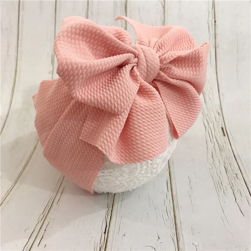 1 Uds. Diadema de lazo grande para ni&ntilde;a, diadema nudo superior ajustable, diademas para reci&eacute;n nacido-0