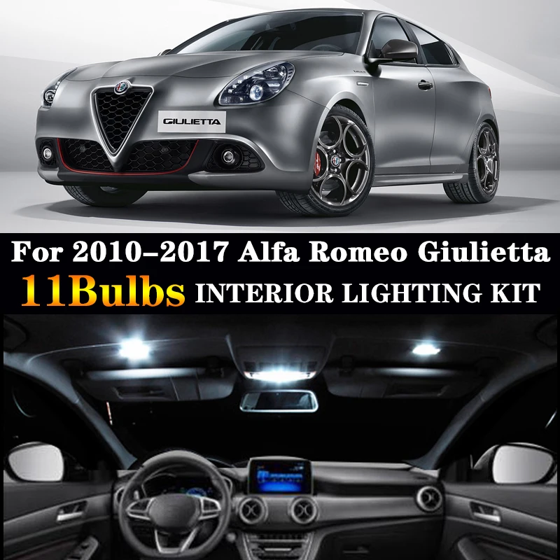 11 шт. x идеальная Светодиодная лампа без ошибок Внутренняя купольная карта