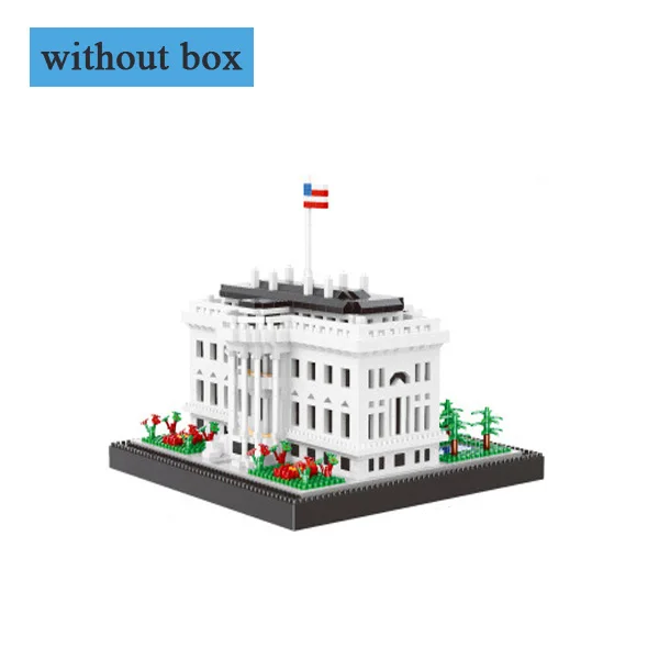 16090 without box Мини архитектурные блоки модель небольшие строительные кирпичи Balody игрушка из блоков diamond собор Совместимость город игрушки для детей, подарок - Цвет: 16090 without box