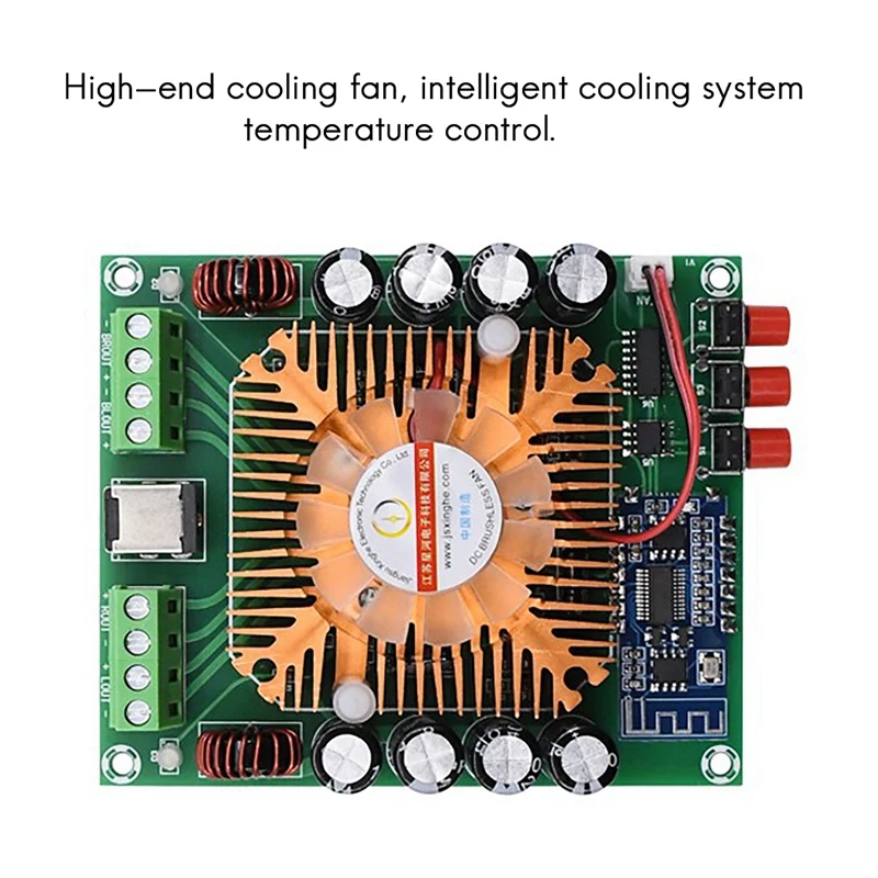 

TDA7850 Bluetooth 5.0 Analog Circuit BTL Power Amplifier Board XH-A373 4X50W High Power Car Audio Power Amplifier Board