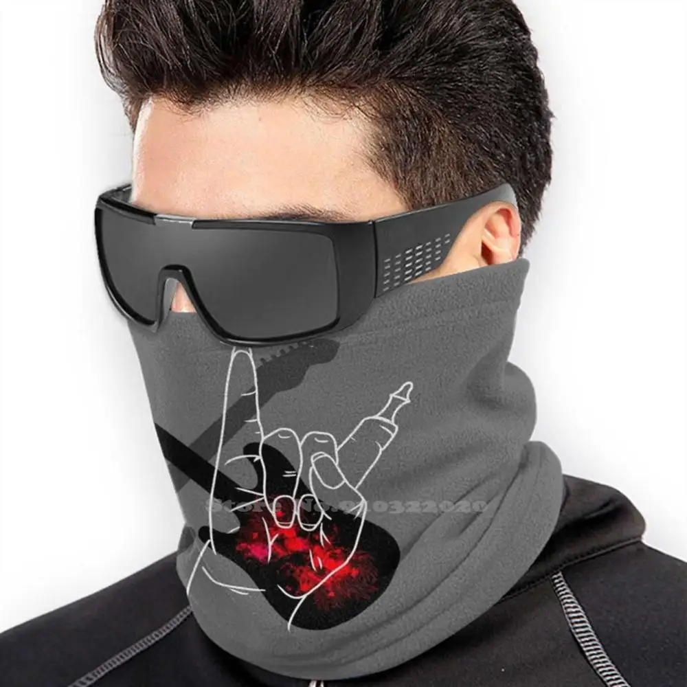 Металлические руки-зомби Ое и Оим с гитарой черепами хризантемы Вязаная шапка