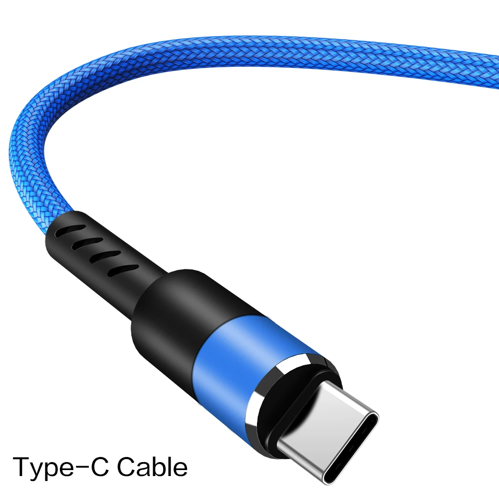 Кабель Micro USB 1 м 2 м 3 м быстрое зарядное устройство с круглой головкой нейлоновый кабель для передачи данных с оплеткой для мобильного телефона samsung/millet Android