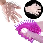 Силиконовые перчатки с шипами стимуляция фрикционного пениса Сексуальная мужская Мастурбация Задержка эякуляции флирт секс-игрушки для взрослых игр секс-шоп