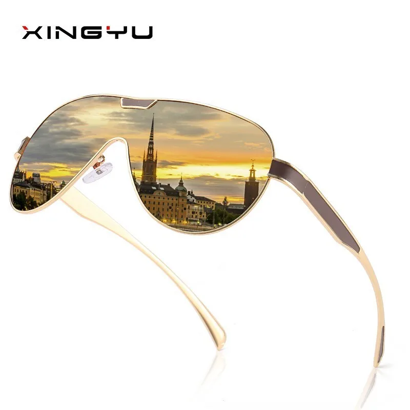 Мужские поляризационные солнцезащитные очки с новым узором от XINGYU светлые Lin Tai