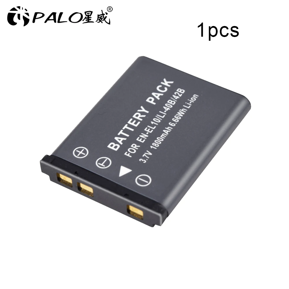 PALO 3 7 V 1800mAh Li-40B Li40B Li 40B Li-42B EN-EL10 EN EL10 ENEL10 батареи цифровой камеры для Olympus Nikon Fujifilm Kodak