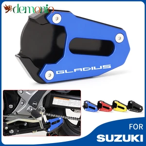 Motorcycle Accessories Kickstand Side Stand Extension Enlarge Plate Pad For Suzuki Gladius Sfv 650 2