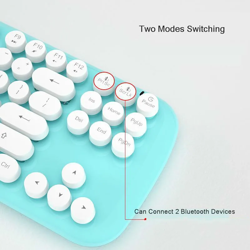 SeenDa 2 4G Беспроводная Bluetooth клавиатура мышь комбо для компьютера телефонный