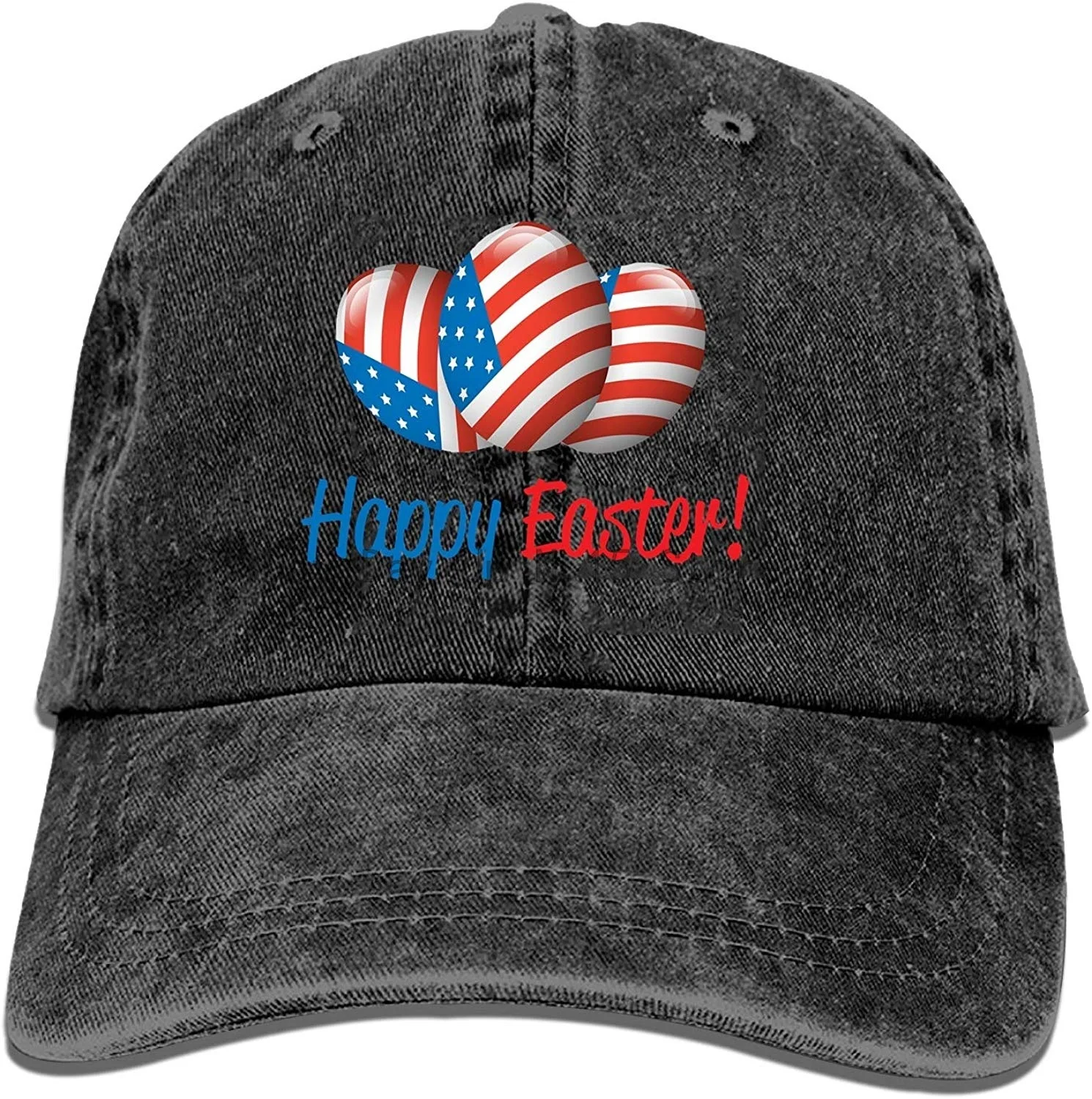 

Unisex Denim Dad Hat Adjustable Plain Cap Easter Egg Style Low Profile Gift for Men Women