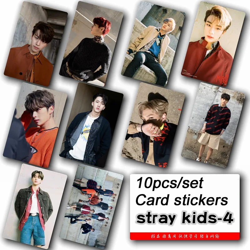10 шт./компл. защищает Детские KPOP фотокарточек наклейки альбом липкий adshesive kpop lomo
