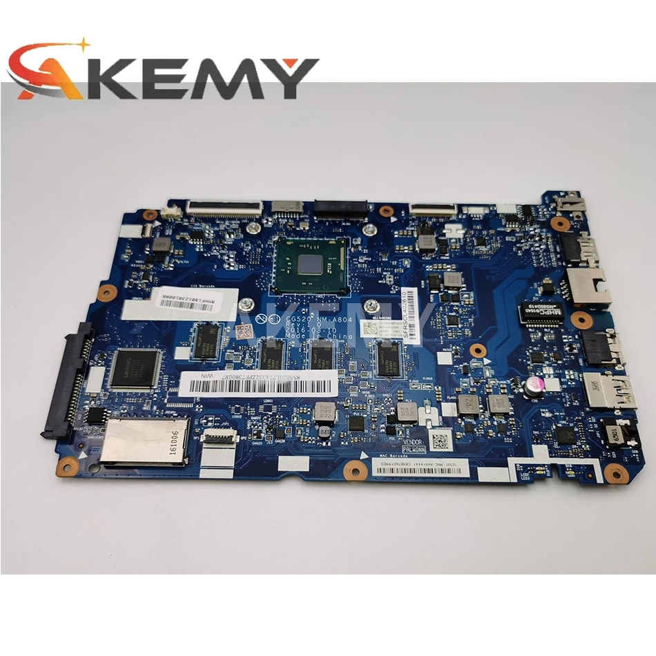 

AKemy for Lenovo 110-15IBR CG520 NM-A804 Laptop motherboard CPU N3160 4G RAM 100% test work 5B20L77433