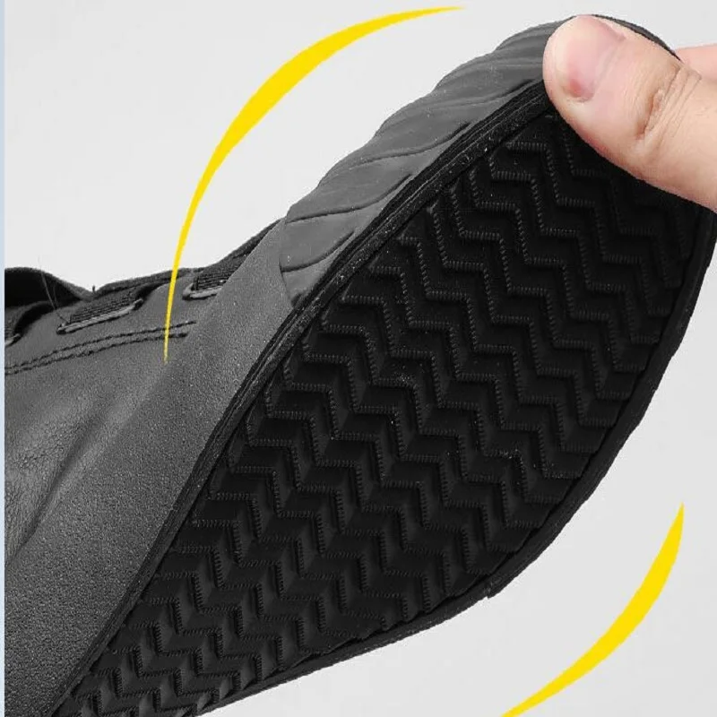 Новинка Сезон осень Повседневные кожаные туфли с высоким берцем Мужская обувь