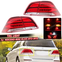 4pcs upgrade gle rear tail light for mercedes benz ml class w166 2012 2013 2014 2015 led rear reflector signal lamp car styling