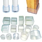 4 шт., силиконовые накладки на ножки стула, из ПВХ