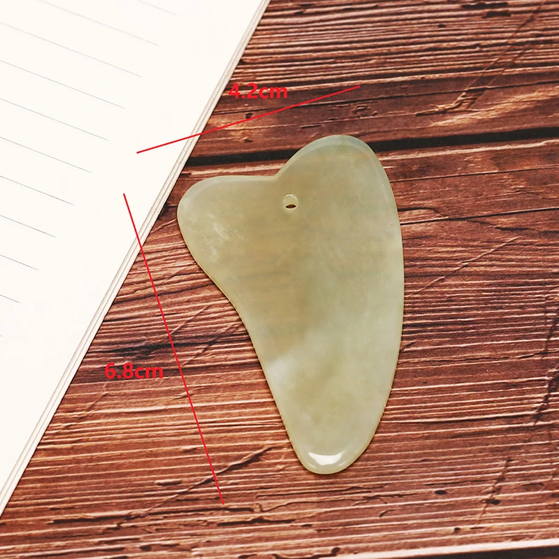 

Hot! 2pcs/Set Women Natural Jade Guasha Face Thin Roller+Body Guasha Board Massager Stone Tool Health Care Relaxation 3style