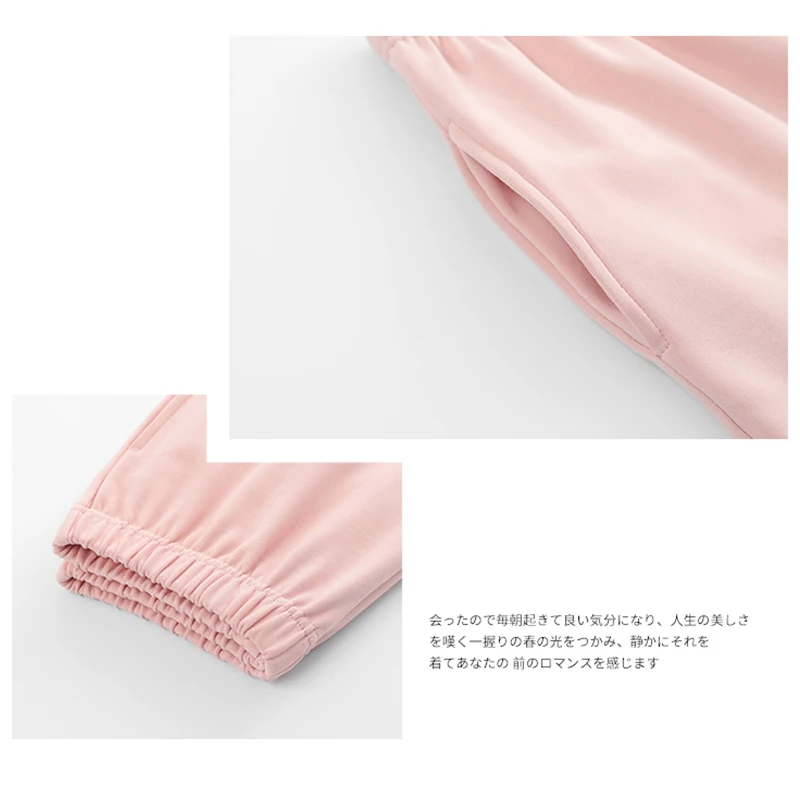 

ATUENDO Summer Solid Pink Pajama Sets for Women Korean Kawaii Cute Satin Soft Sleepwear 100% Cotton PJS Fashion Silk Nightwear