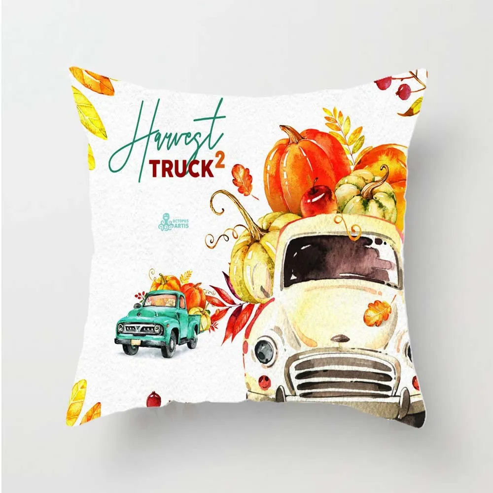 

Halloween pumpkin One Piece 3D printed Polyester Decorative Pillowcases Throw Pillow Cover Square Zipper Pillow cases style-3