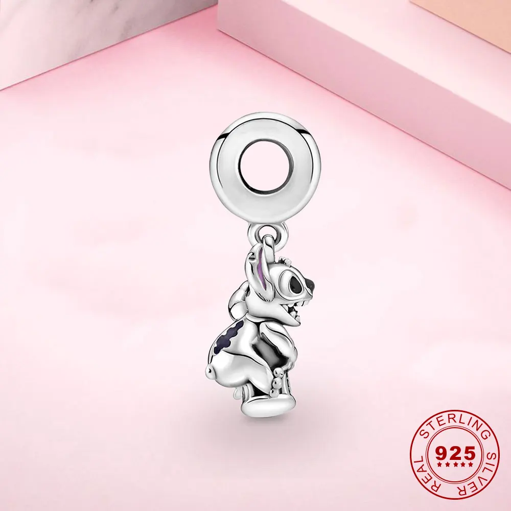 

NEW Sterling Silver 925 Enamel Park Castle Dangle Charm fit for Original Women Pandora Bracelet Stitch! DIY Bracelets Jewelry