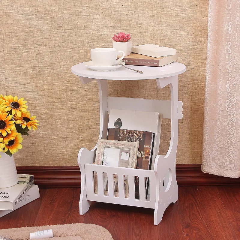 

European-Style Modern Coffee Table Bedroom Mini Bedside Small round Table Simple Living Room round Leisure Small Coffee Table
