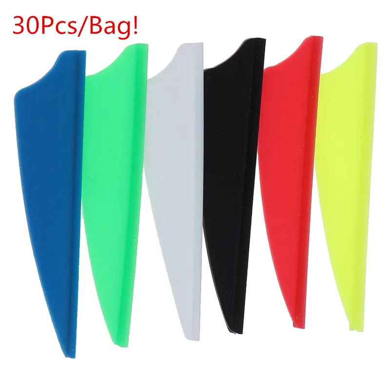 

30pcs Archery Vane Universal Shield Feather Arrow Fletching Wing For Archery Hunting Target Bows DIY Tool new