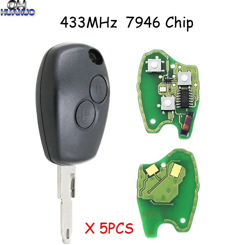 5 шт./лот 2 кнопки совершенно новый интеллектуальный дистанционный ключ 433 МГц