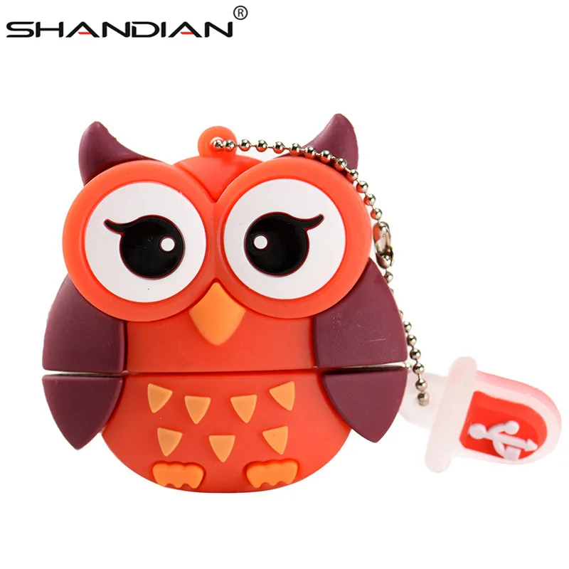 Горячее предложение SHANDIAN! Милый мини-флеш-накопитель с рисунком пингвина