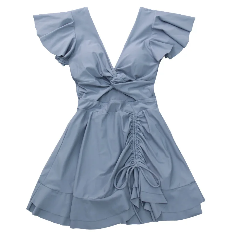 

Swim Suit Women Swimwear Trendy Retro Bikini One Piece Plus Size Ladies Beach Swimsuit With Dress Korea Ins Cover Skirt Swimming