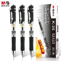 stationery 0 5mm0 7mm black blue red gel pen 12 pcsbox classic press bullet point signature pen office stationery
