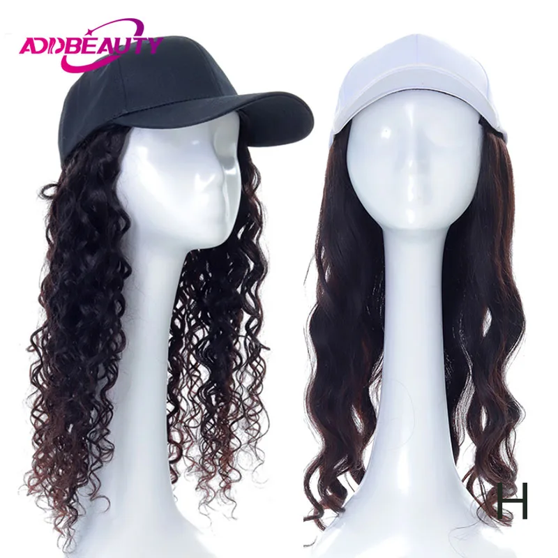 Addbeauty бейсболка парик тело волновая шляпа естественное соединение цвет Remy