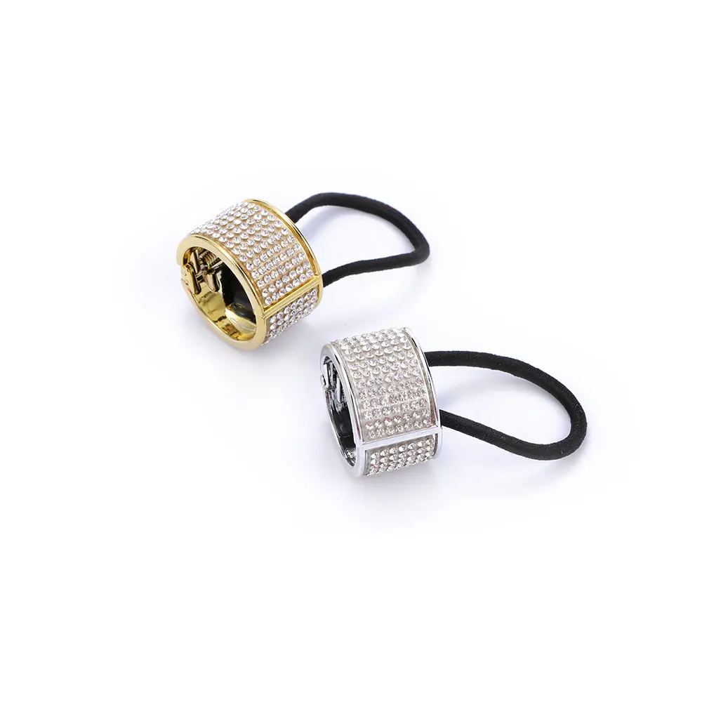 Женская эластичная лента для волос пластмассовые манжеты блестящий хвостик в